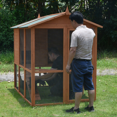 wholesale best sales solid wood outdoor pet cages supplies wooden large chicken coop cage hen house