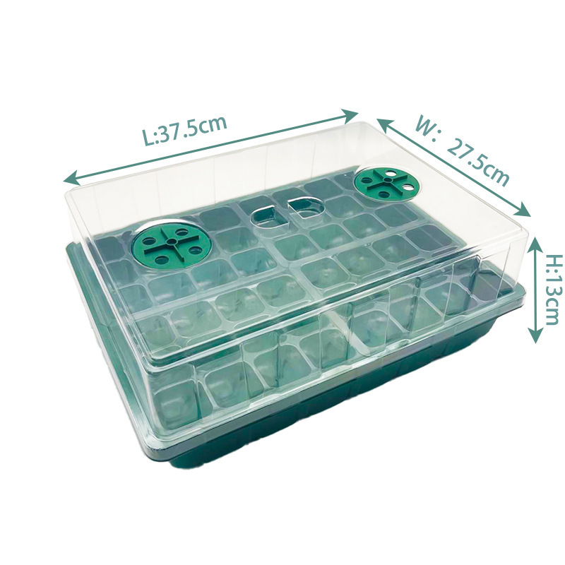 In Stock  48-hole seedling trays Wholesale Black Nutrient Bowl Hole Seedling Tray Plastic Nursery Seed pots