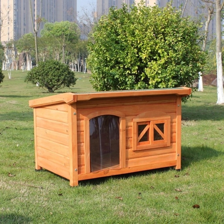 outdoor wood animal pet supplies products dogs kennel crate Houses large wooden dog cage house