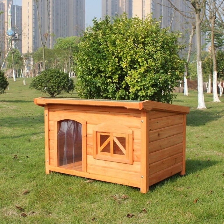 outdoor wood animal pet supplies products dogs kennel crate Houses large wooden dog cage house