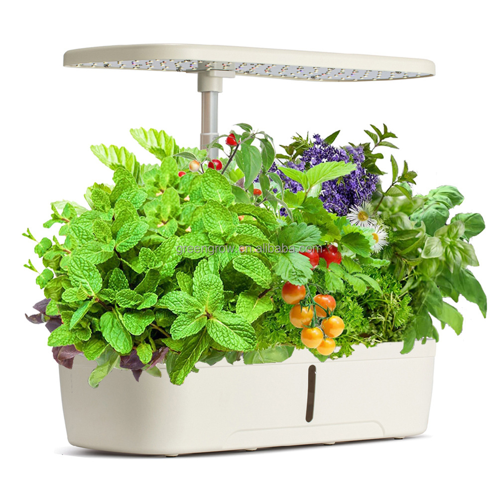 Customized Smart Vases hydroponics system without soil made of new ABS material for home,sale garden supplies