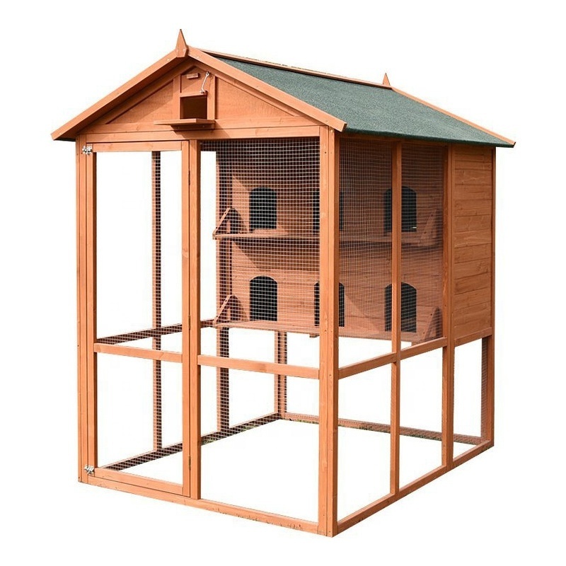 Outdoor wooden animal pet Pigeon wood house birds breeding house large bird cage