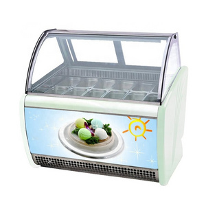 16 pan ice cream display cabinets italian ice cream machine gelato display freezer price