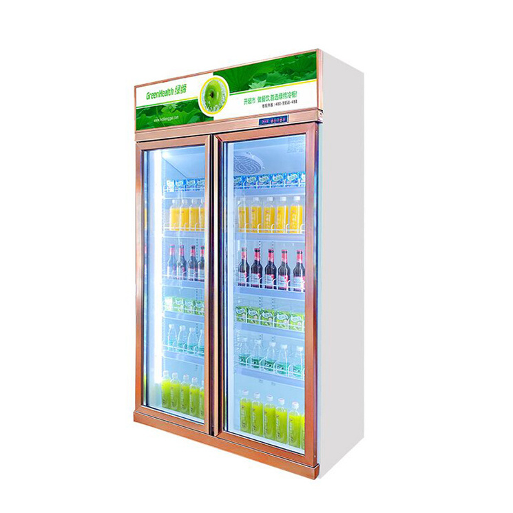 Green Health One Door Pepsi Display Cooler Flower Fridge Upright Mini Display Chiller