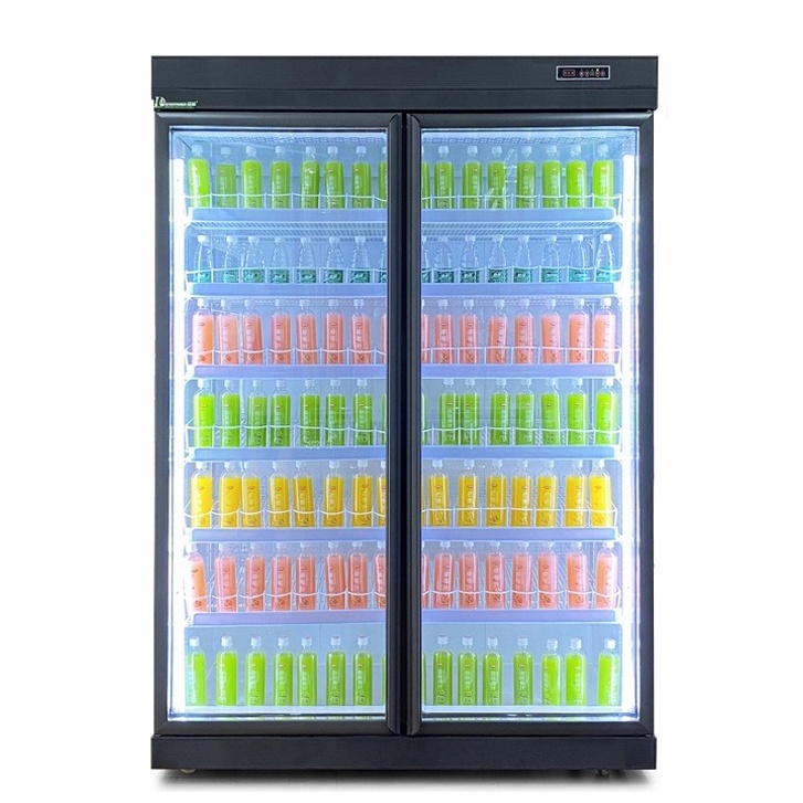 Supermarket Beverage Refrigerator And Freezer Cold Drink Coolers Energy Drinks Fridge