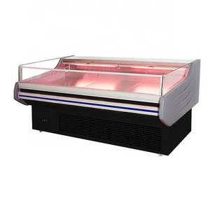 Europe Standard Meat Display Refrigerator for Supermarket Butcher Shop Fish Display Refrigerator