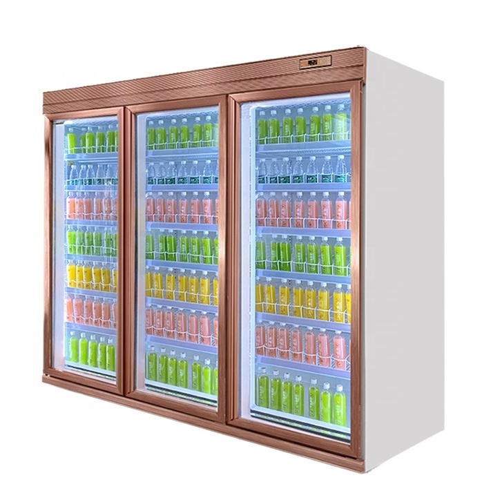 Supermarket Beverage Refrigerator And Freezer Cold Drink Coolers Energy Drinks Fridge