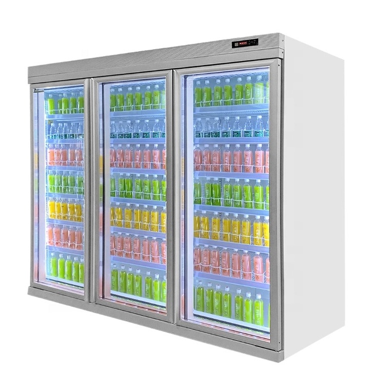 Supermarket Beverage Refrigerator And Freezer Cold Drink Coolers Energy Drinks Fridge