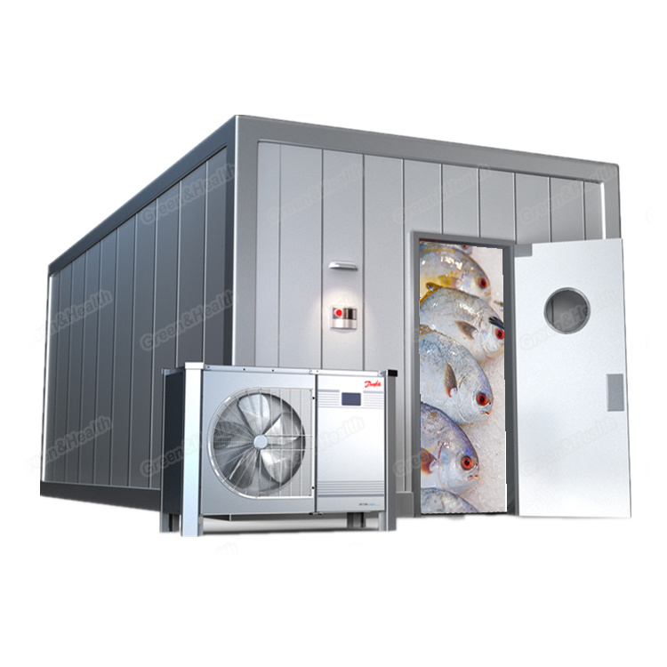 Guangzhou Factory Walk In Blast Food Seafood Deep Freezer Chiller Cold Room For Meat