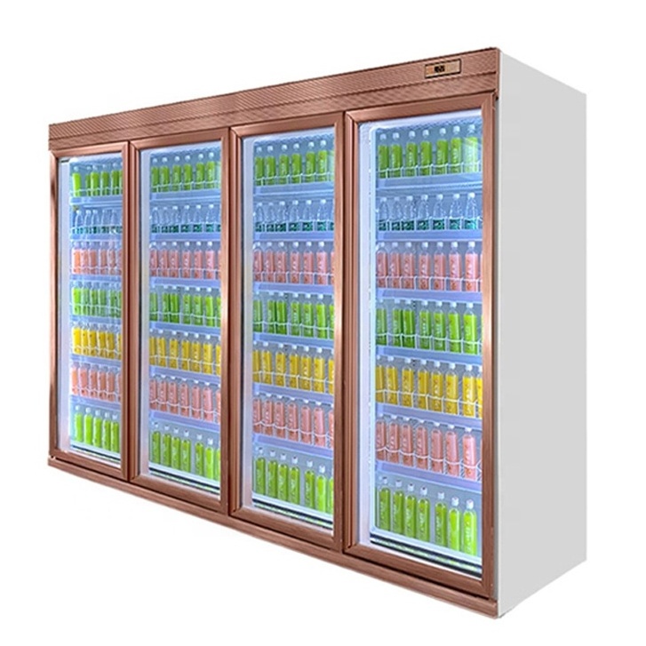 Supermarket Beverage Refrigerator And Freezer Cold Drink Coolers Energy Drinks Fridge