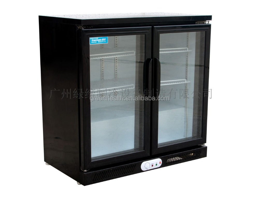 Beer Cooler Mini Bar Refrigerator Stainless Steel 200L CE Used Ice Cream Freezers Display Cooler Ice Machine 2 Layer