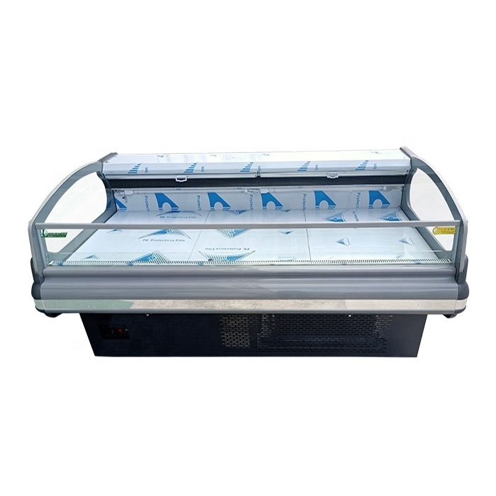 Green Health New Product Supermarket Horizontal Meat Display Cases Meat Freezer Cooler Meat Showcase for Sale