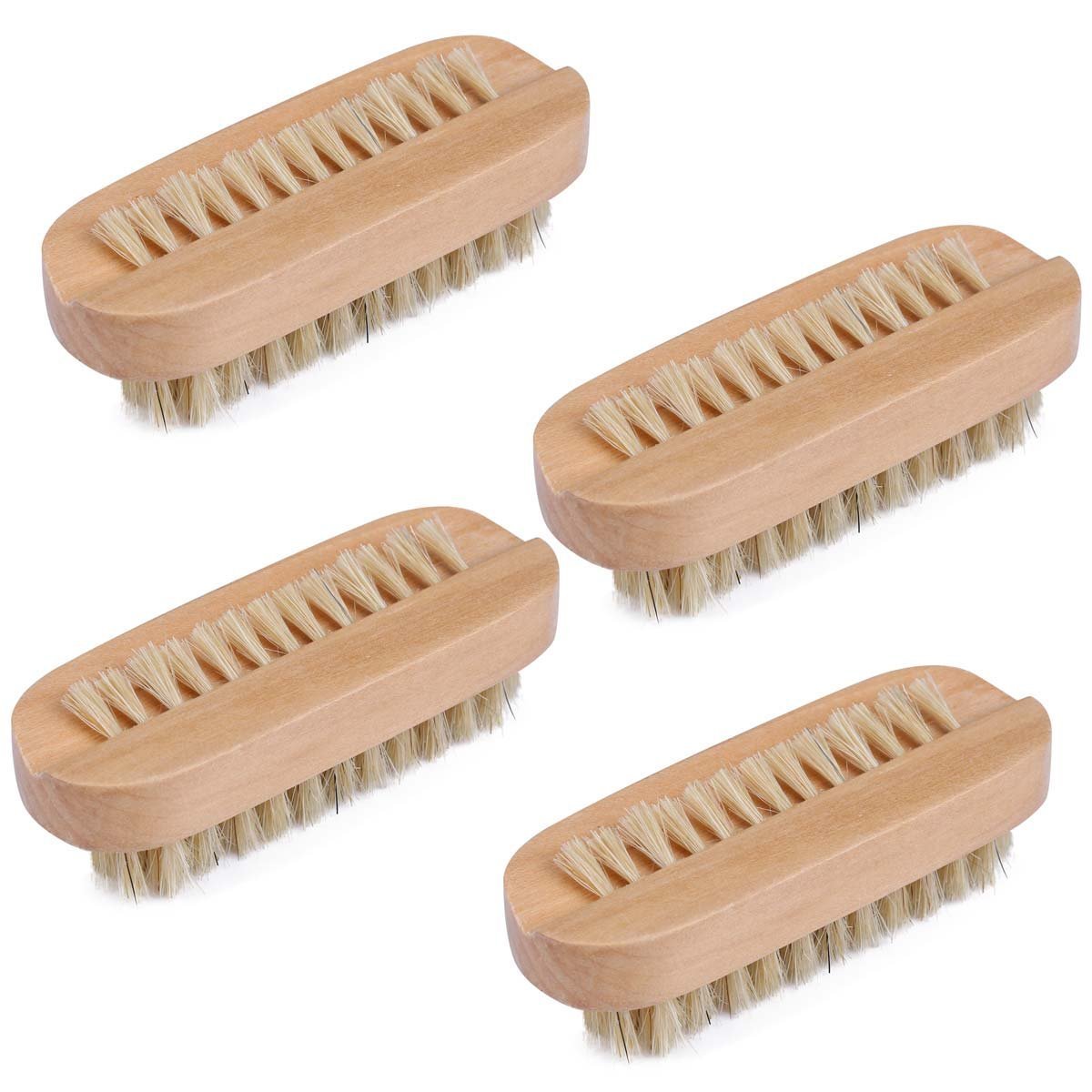 Wooden Nail Brush Cleaning Toe & Finger nail Brushes Zero Waste Natural Nail Scrubber