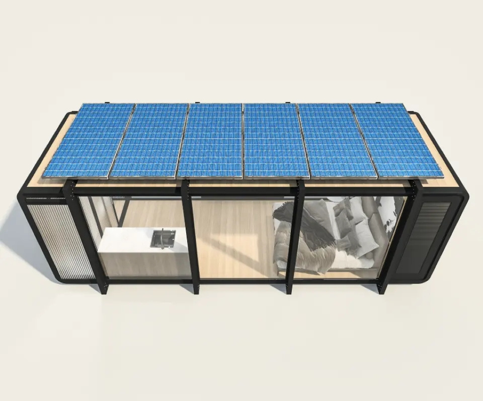 Small house solar powered capsule houses for sale