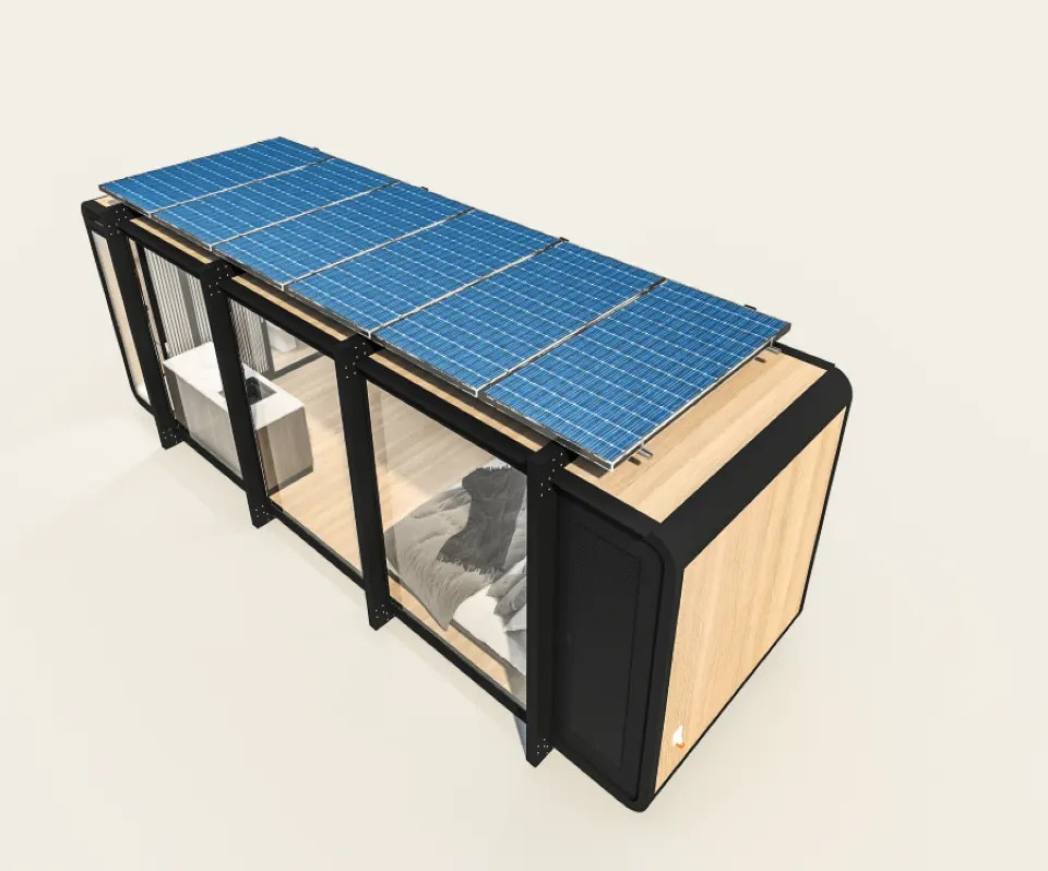 Small house solar powered capsule houses for sale