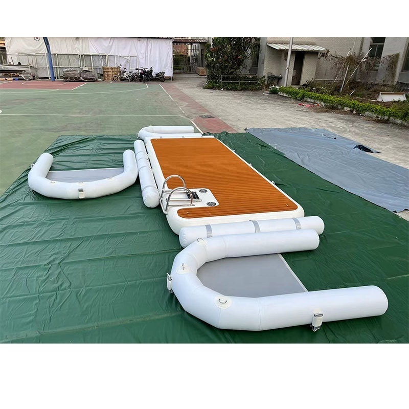 New design sea floating dock platform inflatable jet ski docking pontoon