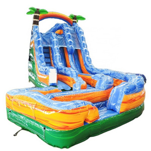 outdoor large ted bakerabsract jungle china kid industrial inflatable water pool slide tobogan inflable