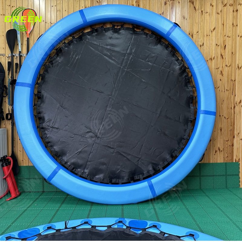 wholesale pool floats Round Inflatable Raft Floating bar solo pad dock mesh sunchill float water hammock for swimming lake