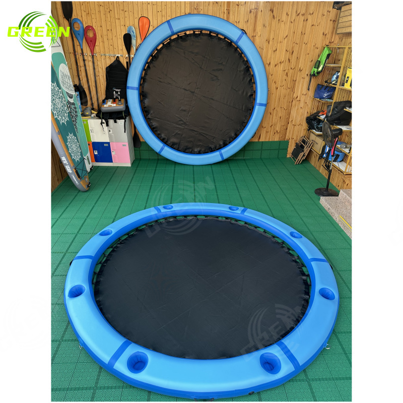 Water beds floating lounger inflatable pool hammock hanging drink floats sunbathing yoga dock tent circular mesh hammock