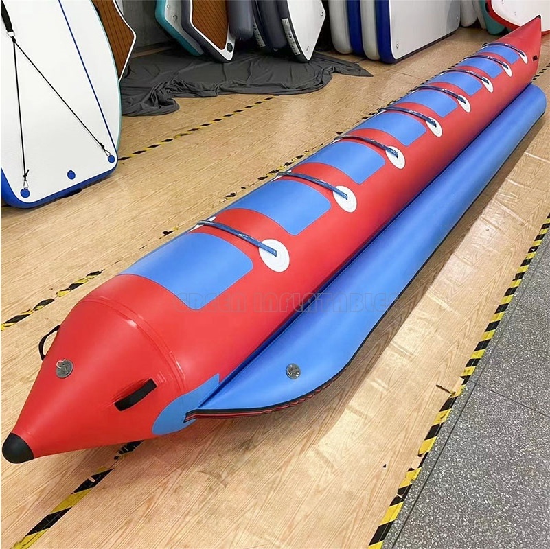 Custom Size Heavy-duty PVC inflatable banana tubes water boat inflatable banana boat water sport