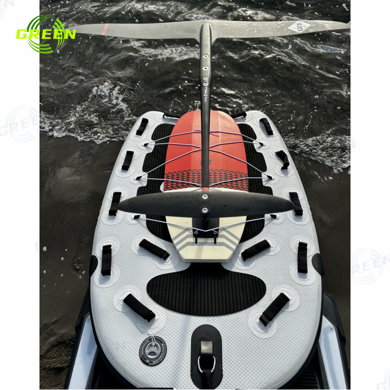 Green Factory custom Colorful Jetski Board Inflatable Jet Ski Sled Surf Rescue Sled for sale