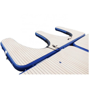 100% drop-stitch inflatable pontoons Floating boat dock air platform sofa boat air inflatable pontoons jet ski floating dock