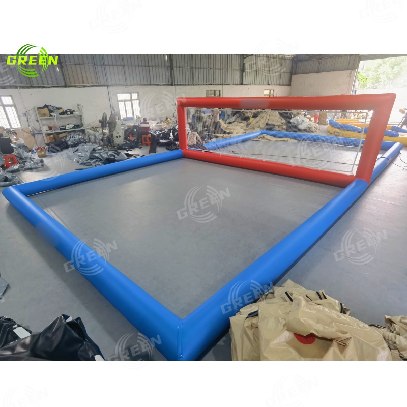 hot sale commercial Outdoor floating volleyball beach court game Inflatable Sport Field Customized Water Volleyball Court