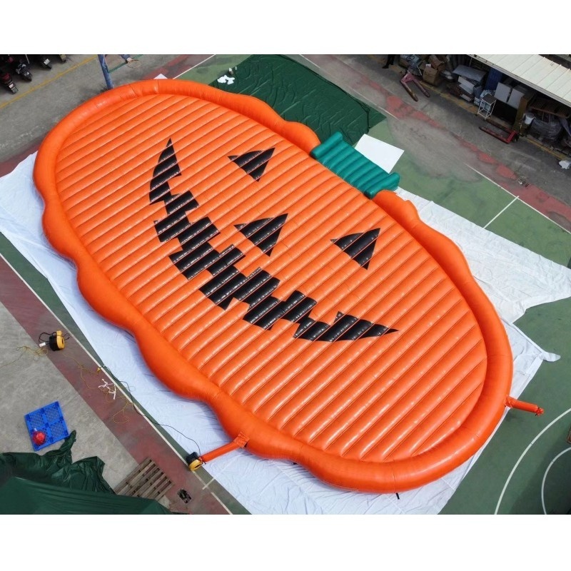 Wholesale Factory Price Halloween jumping bounce pads inflatable pumpkin pad for kids