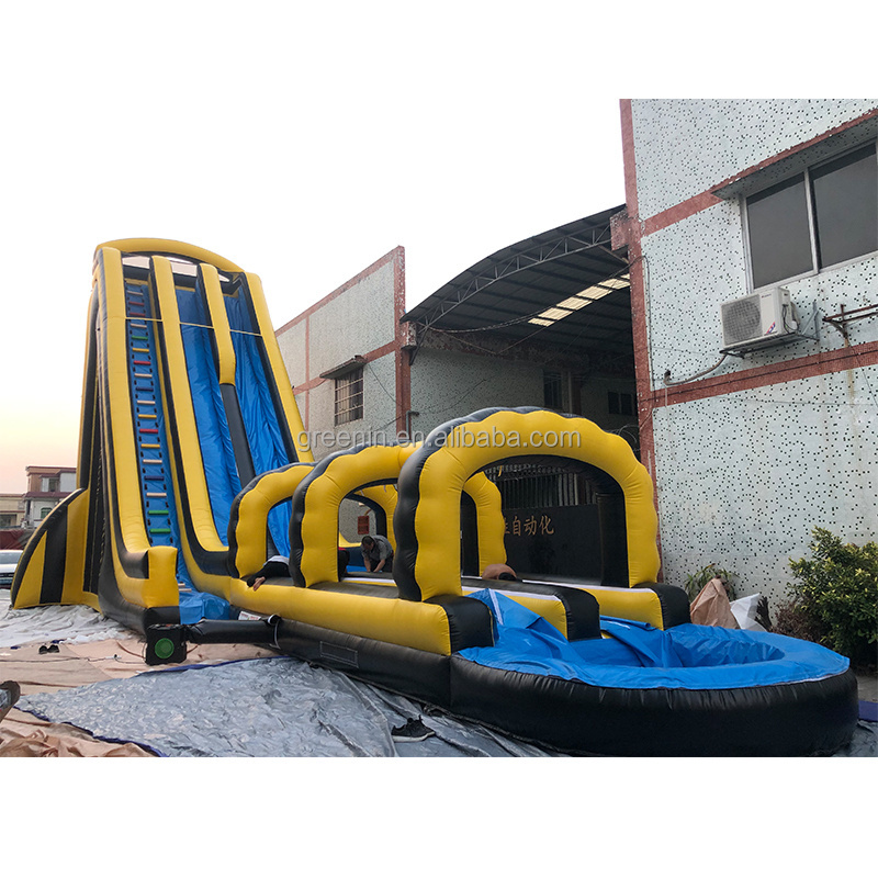 Commercial grade heavy duty 30ft 50ft giant hippo inflatable water slide