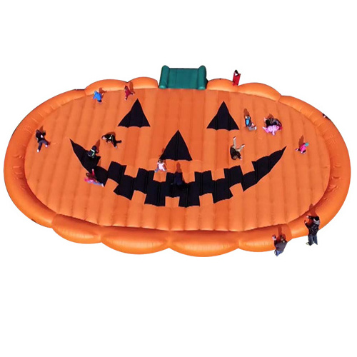 Wholesale Factory Price Halloween jumping bounce pads inflatable pumpkin pad for kids