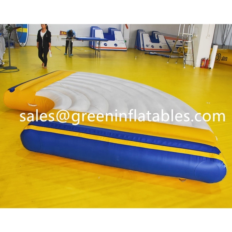 Price equipment tube adult mini trampoline inflatable floating water slides island water park design