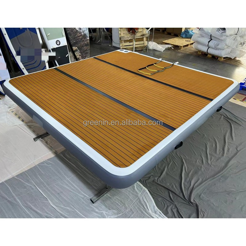 Good quality inflatable floating boat lift docks platform floating pontoon dock