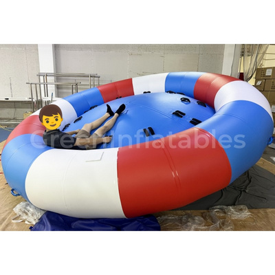 towable disco boat inflatable spinning ufo inflatable rotating water toys disco boat towable tube