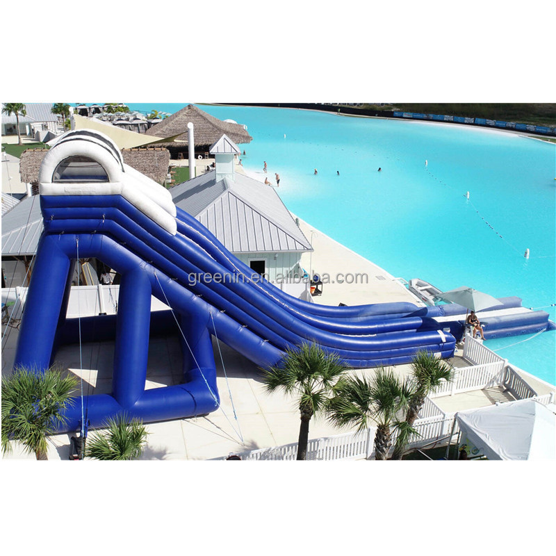 Commercial giant adult hipster slip and slide inflatable water slide