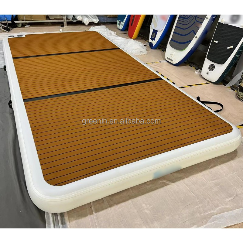 Good quality inflatable floating boat lift docks platform floating pontoon dock