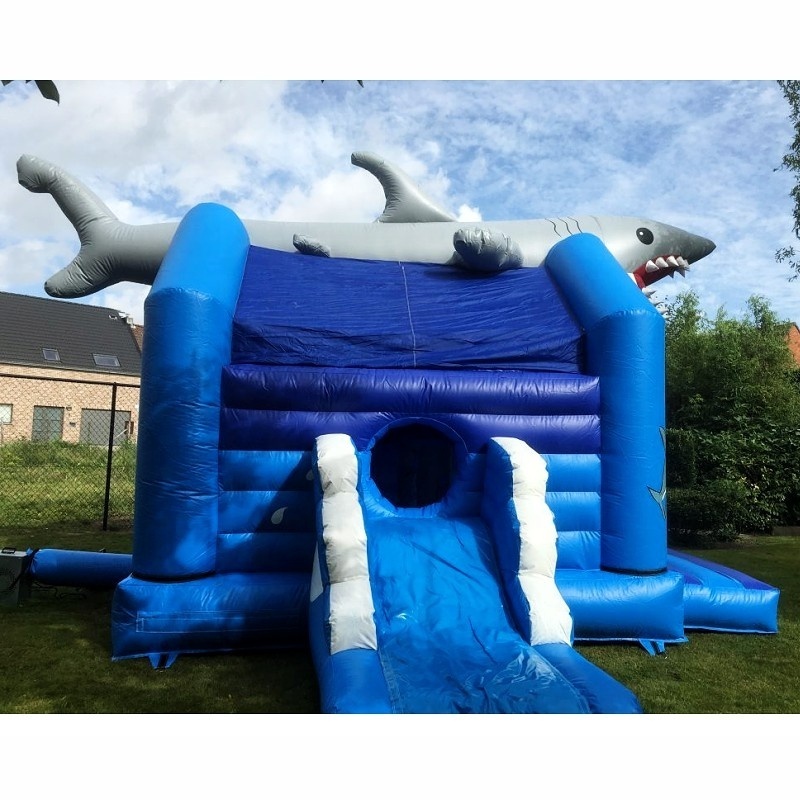 cheap giant kids bounce house adult slide bouncy jumping castle commercial inflatable obstacle course shark bouncer