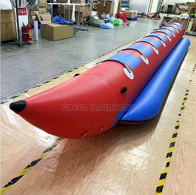 Custom Size Heavy-duty PVC inflatable banana tubes water boat inflatable banana boat water sport