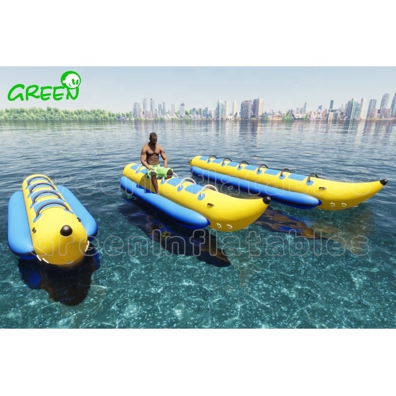 Custom Size Heavy-duty PVC inflatable banana tubes water boat inflatable banana boat water sport