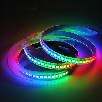 Ws2811 5050 smd Individually addressable Led Strip Rgb Rgbw 5V Ws2812B 30/60/144 Led Pixel Strip Tape Lighting Black White PCB