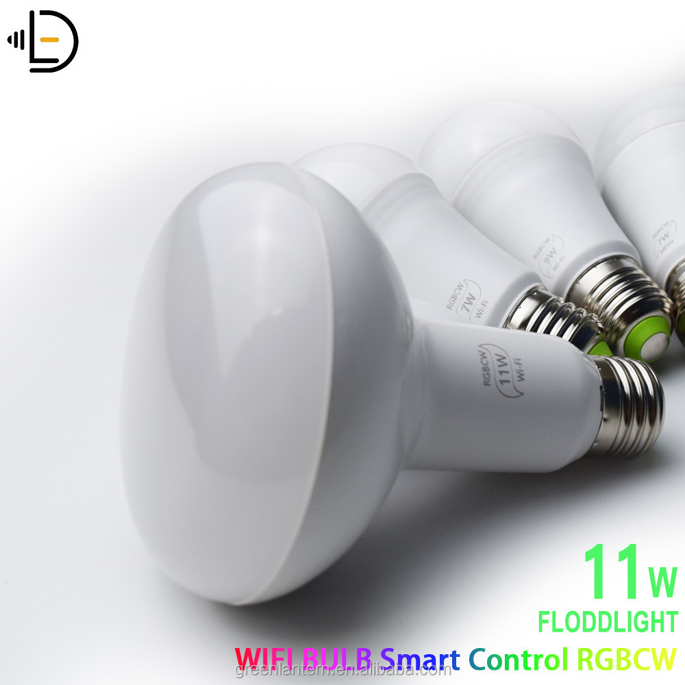 11W BR30 Floodlight E27 High Quality Wifi RGB RGBWW LED Bulbs Magic Home App Cellphone Control Smart Lighting