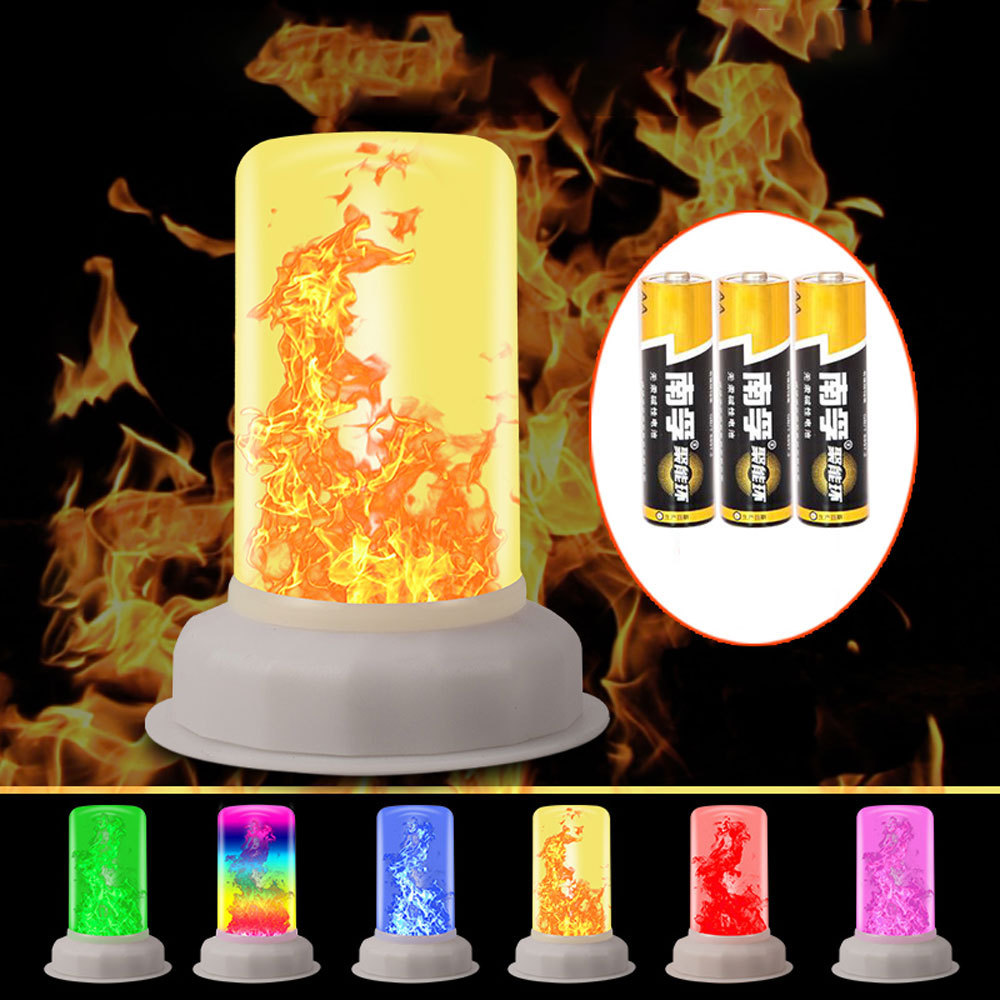 New Battery Operated LED Flame Effect Light Bulb lamp Flickering Fire Light for holiday Christmas Halloween Party Decoration