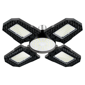 Foldable Garage Ceiling Lamp E27 LED Garage Lights Deformable High Bay Lamp Bulbs 100W 120W 150W High power Industrial Lighting