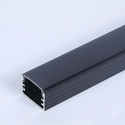 Black LED Aluminum Profile Strip Channel Holder Cabinet Linear Bar lighting with Milky/Black Cover For 5050 2835 Light Strip