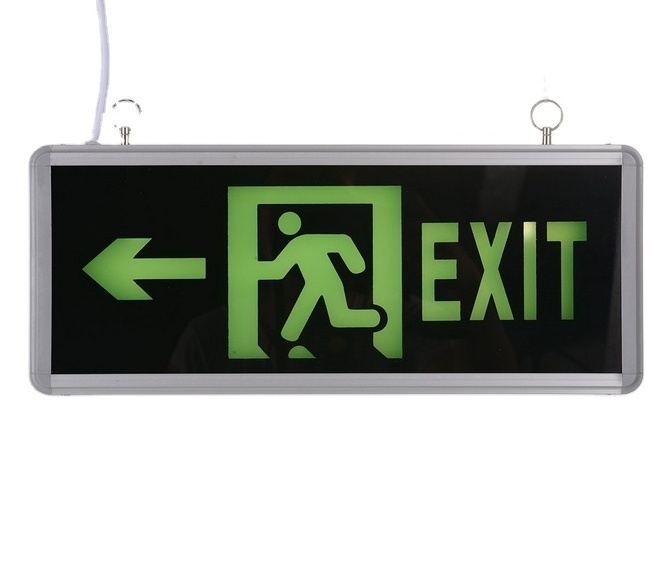 China supplier wall-mounted emergency light exit sign emergency exit box light