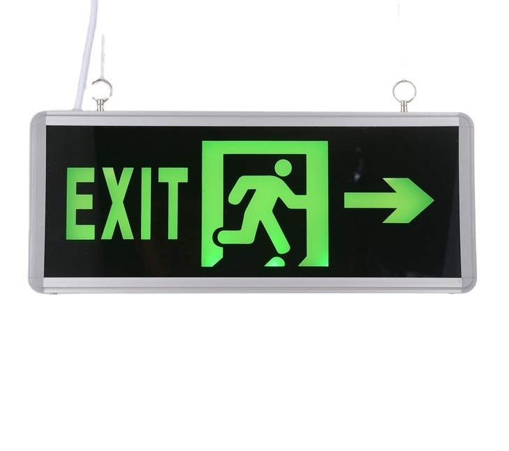 China supplier wall-mounted emergency light exit sign emergency exit box light