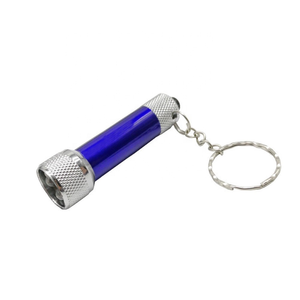 Mini Flashlight 5 LEDs Aluminum Alloy Keyring Torch lamp Portable LED Keychain Flashlights for Outdoor Camping Hiking Walking