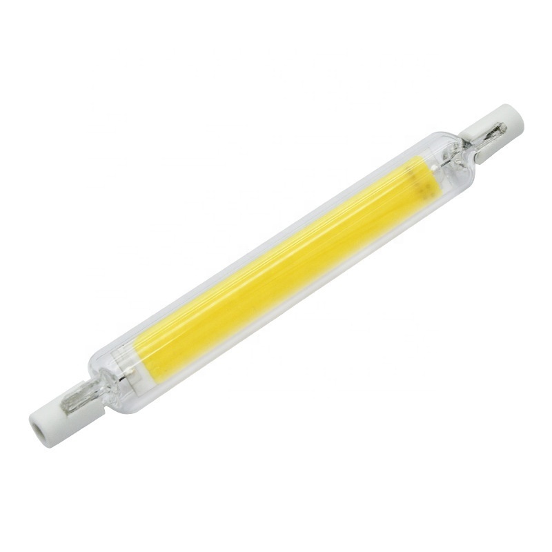 AC110V 220V 118mm 10W 20W R7S LED Bulb dimmable COB Glass Tube Halogen Equivalent Floodlight Replacement for Garage Flood Lamps