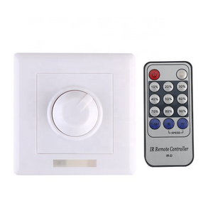 LED Triac Dimmer AC110V 220V PWM Knob 0-10V Triac LED Dimmer Switch with 14 Keys IR Remote for Dimmable Bulb Spotlight Downlight