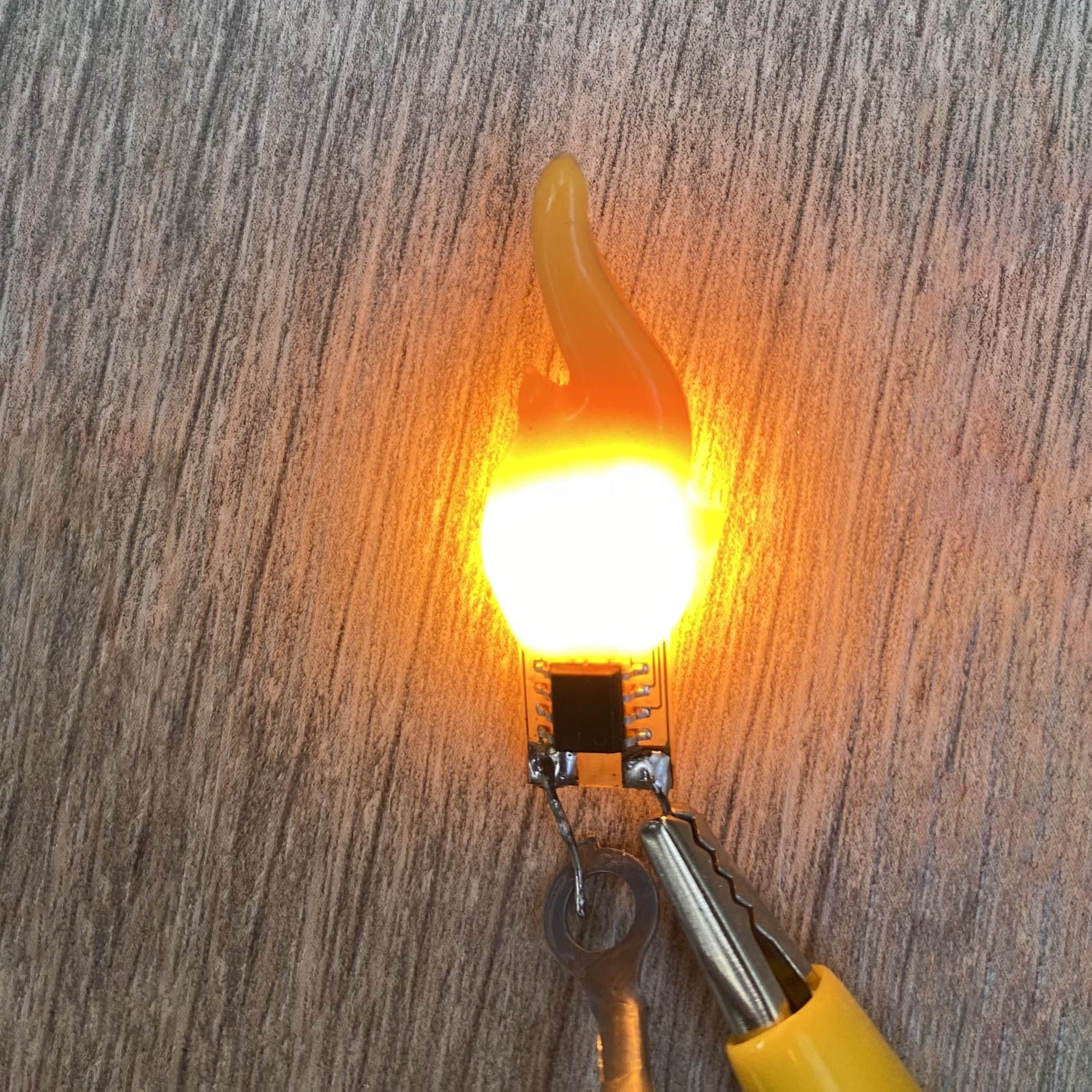 NEW 3V Led Cob Flash Candle Flexible flame Filament 2200K Diode Light Bulb Accessories Diy warm White Retro Candle Lamp for Bulb