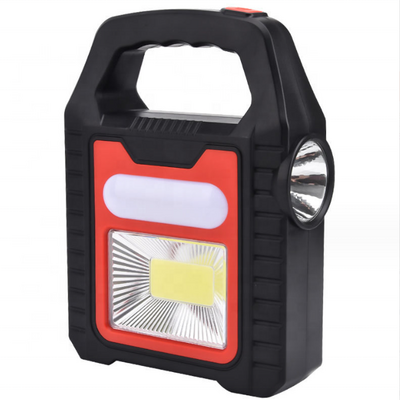 Multifunction Portable Solar Cob Camping Light USB rechargeable Searchlight LED Flood Lamp Hiking working Emergency Flashlights